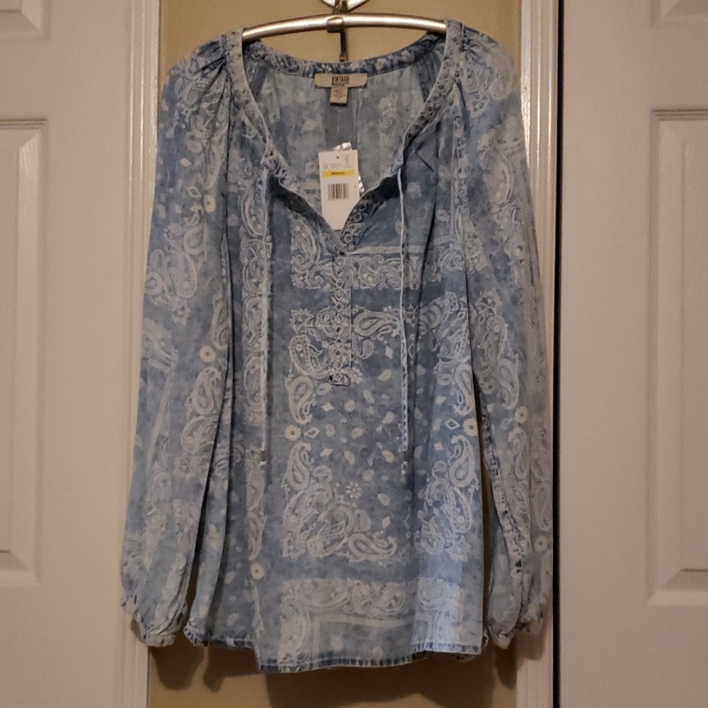 Summer Paisley Blouse